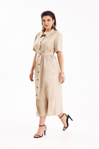 Платье KaVaRi 1114 кремовый - фото 8