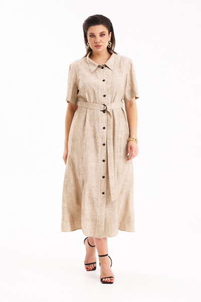 Платье KaVaRi 1114 кремовый - фото 6