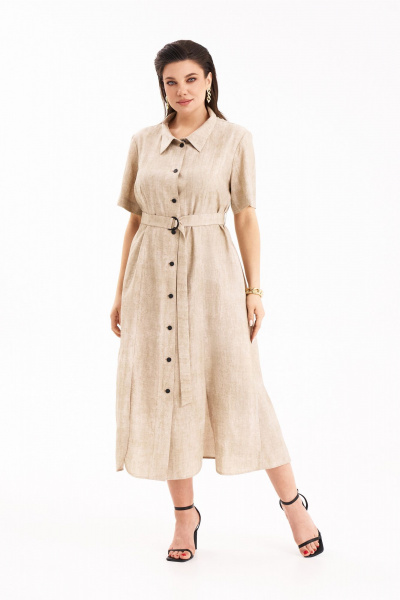 Платье KaVaRi 1114 кремовый - фото 5