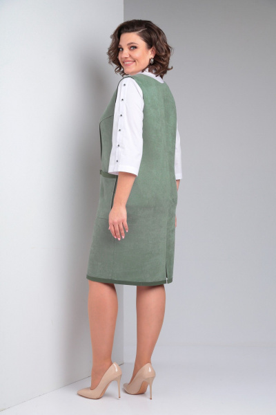 Блуза, сарафан ZigzagStyle 510 светло-зеленый - фото 3