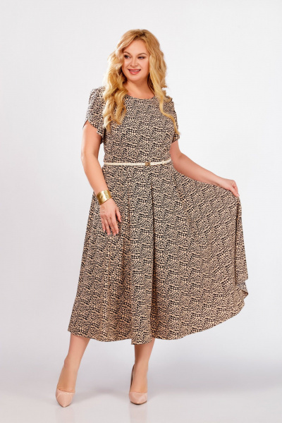 Жакет, платье Swallow 825 светло-бежевый - фото 8