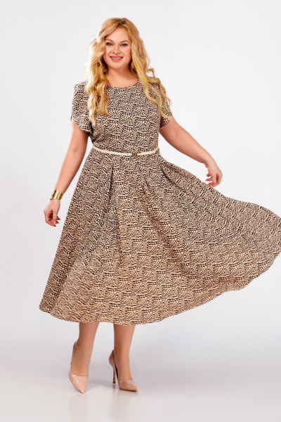 Жакет, платье Swallow 825 светло-бежевый - фото 7