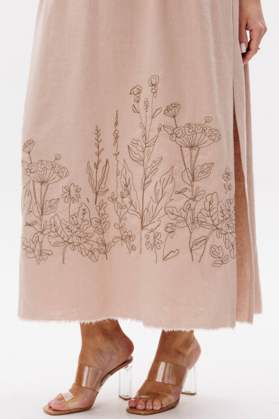 Платье Ma Сherie 4115 бежевый - фото 5