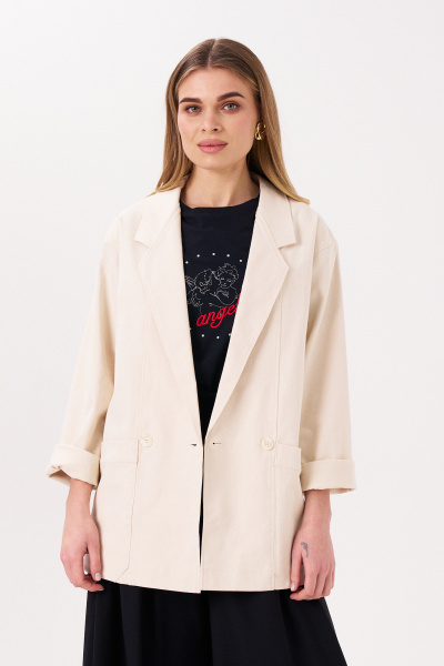 Жакет Панда 180230w светло-бежевый - фото 1