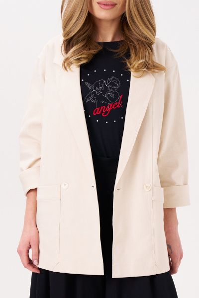 Жакет Панда 180230w светло-бежевый - фото 3