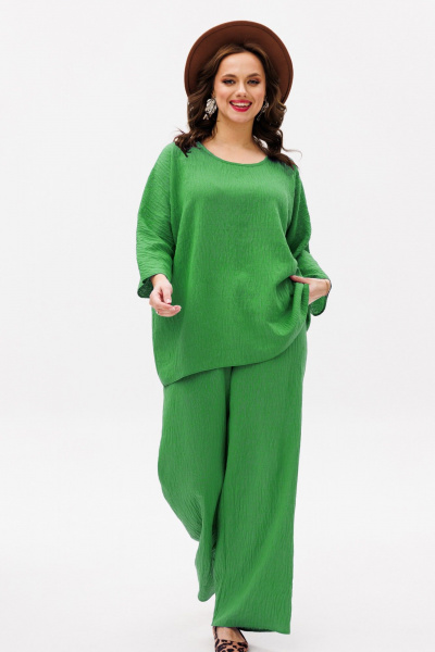Блуза, брюки Anastasia 1213 зеленый - фото 1