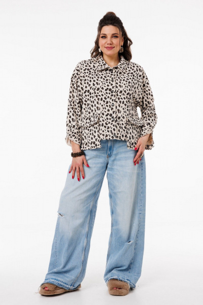 Жакет Anelli 1528 песочные_пятна - фото 8