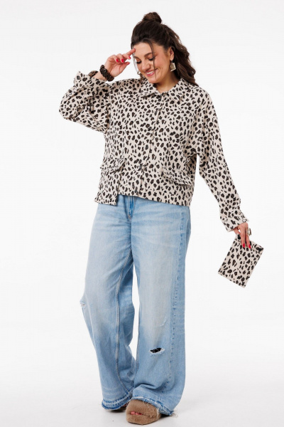 Жакет Anelli 1528 песочные_пятна - фото 6