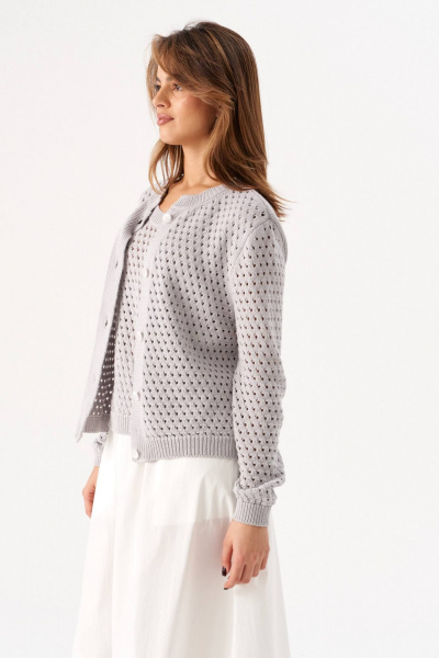 Жакет Romgil РВ0212-ХЛ4 светло-серый - фото 7