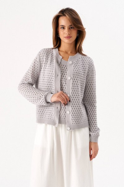 Жакет Romgil РВ0212-ХЛ4 светло-серый - фото 1