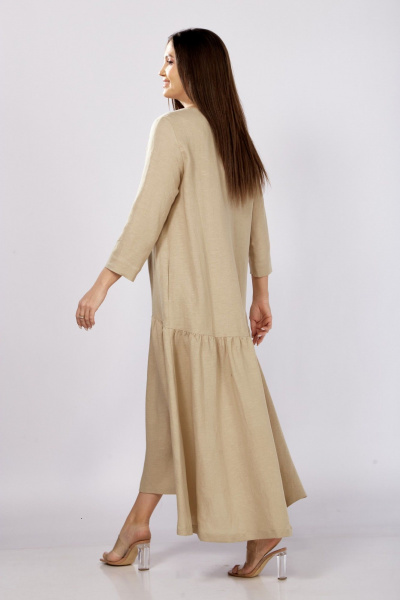 Платье MALI 424-006 темно-бежевый - фото 9
