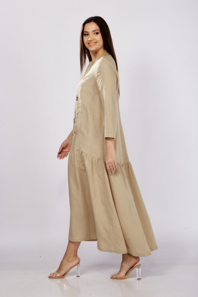 Платье MALI 424-006 темно-бежевый - фото 8