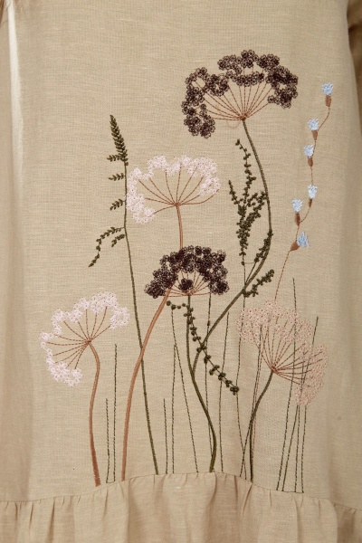 Платье MALI 424-006 темно-бежевый - фото 7