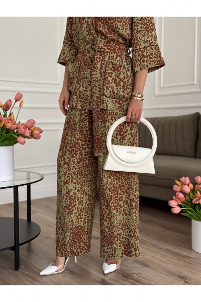 Блуза, брюки Dilana VIP 2092 леопардовый_принт - фото 10