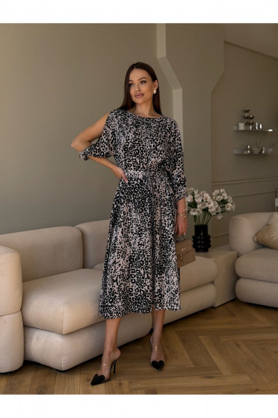 Платье Dilana VIP 2093 леопардовый_принт - фото 5