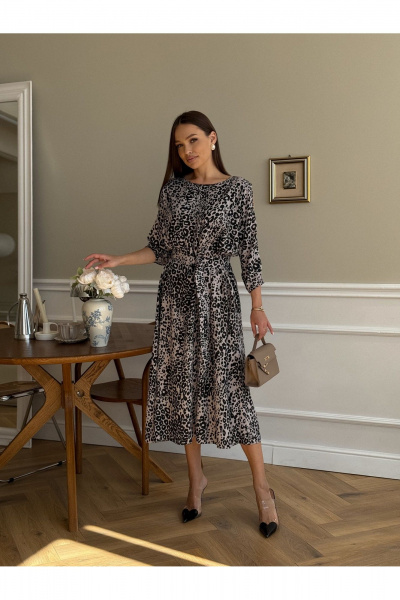 Платье Dilana VIP 2093 леопардовый_принт - фото 3