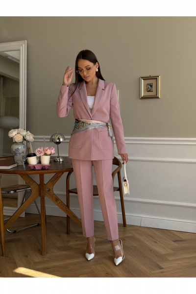 Брюки, жакет Dilana VIP 2056 розовый - фото 13