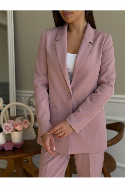 Брюки, жакет Dilana VIP 2056 розовый - фото 6