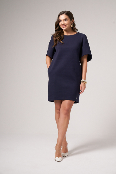 Платье Панда 183080w синий - фото 1