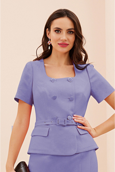 Жакет, юбка Lissana 5010 лавандовый - фото 5
