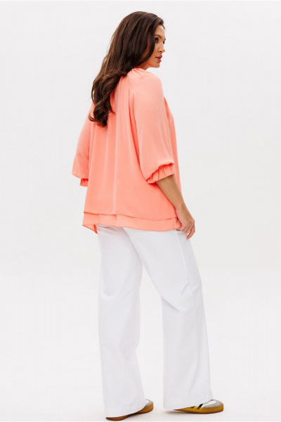 Блуза Mislana 791 коралл - фото 6