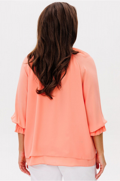 Блуза Mislana 791 коралл - фото 3