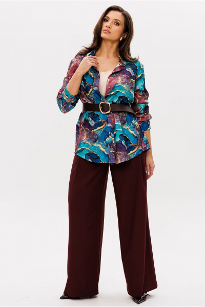 Блуза Mislana 1149 мрамор - фото 8