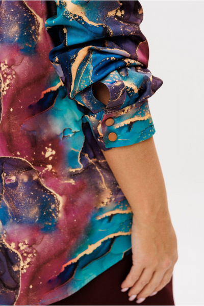 Блуза Mislana 1149 мрамор - фото 5