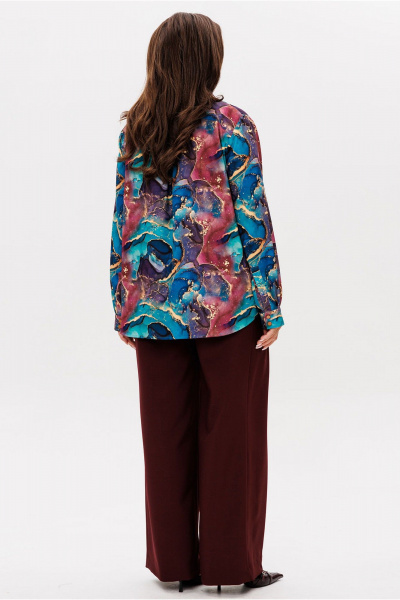 Блуза Mislana 1149 мрамор - фото 4