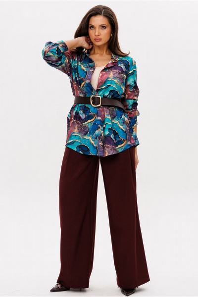 Блуза Mislana 1149 мрамор - фото 3