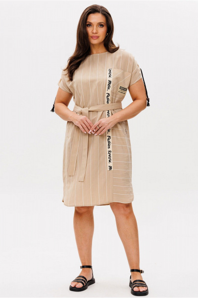 Платье Mislana 1664 беж - фото 1