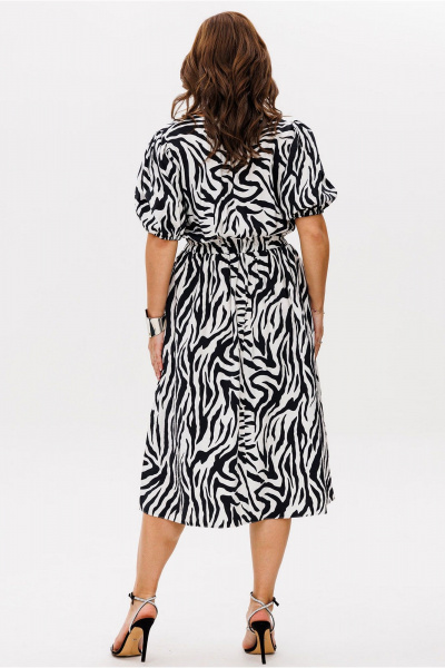 Платье Mislana 1774 черно-белый - фото 10