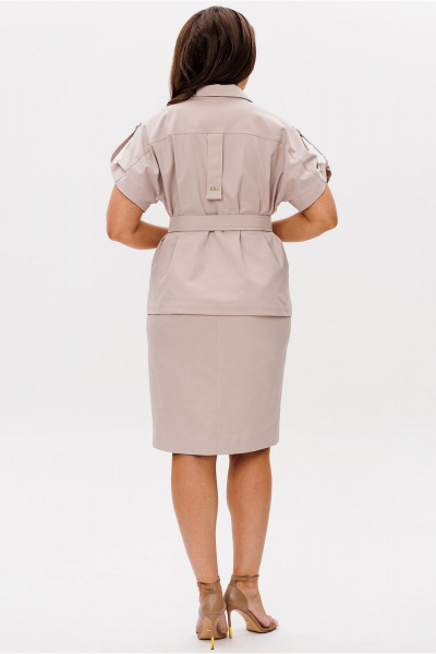 Блуза, юбка Mislana 1216 розовый_песок - фото 2