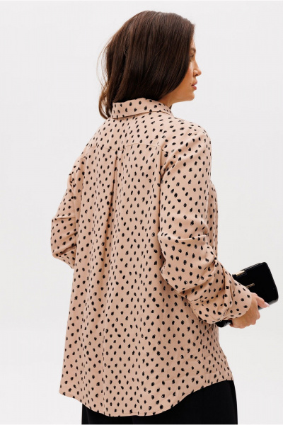 Блуза Mislana 1149 беж_камушки - фото 7
