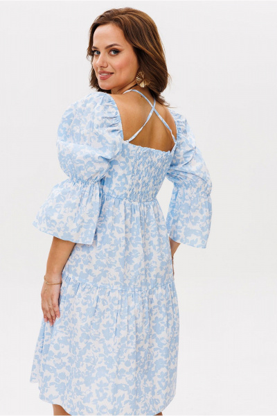 Платье Mislana 1963 голубой - фото 9