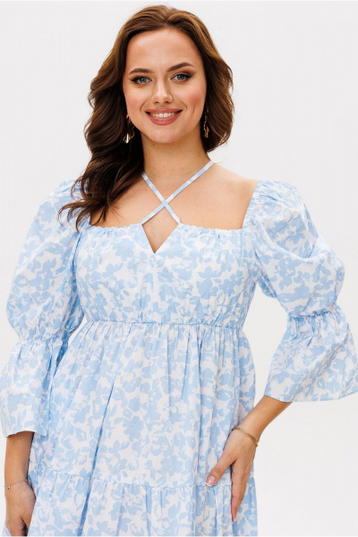 Платье Mislana 1963 голубой - фото 6