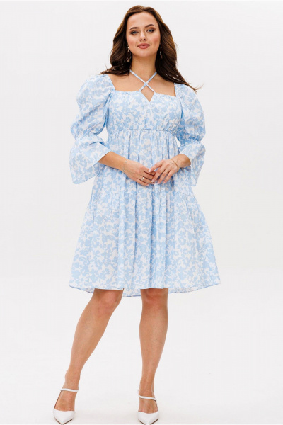 Платье Mislana 1963 голубой - фото 1