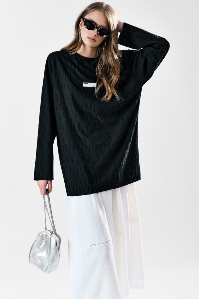 Лонгслив MilMil 1184-2 черный - фото 1