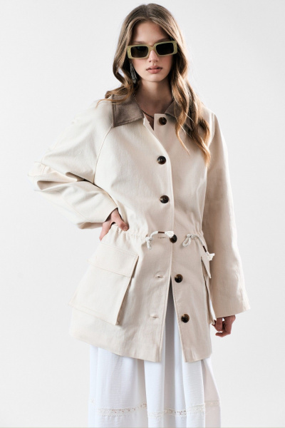 Жакет MilMil 1196 кремовый - фото 19