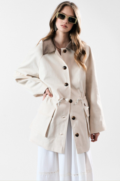 Жакет MilMil 1196 кремовый - фото 18