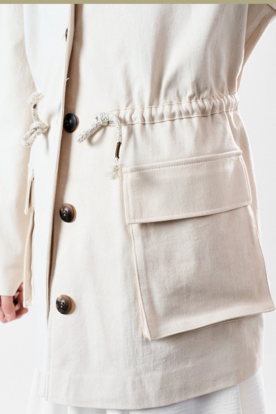 Жакет MilMil 1196 кремовый - фото 9