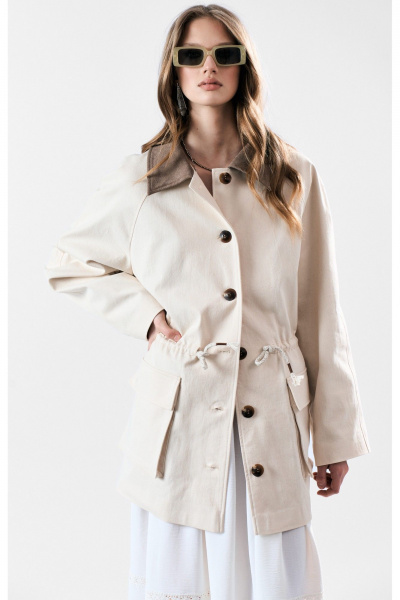 Жакет MilMil 1196 кремовый - фото 6