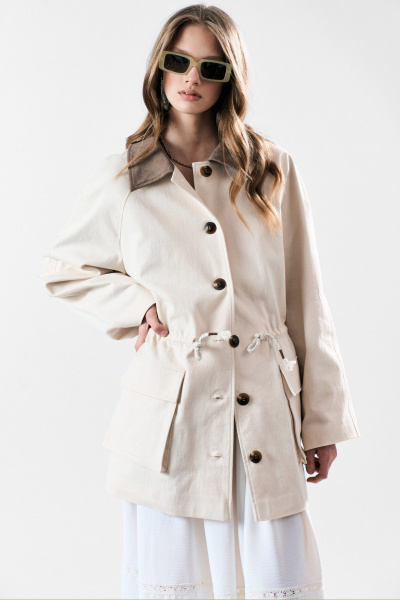 Жакет MilMil 1196 кремовый - фото 5