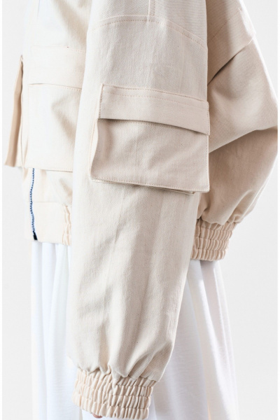 Бомбер MilMil 1197 кремовый - фото 6