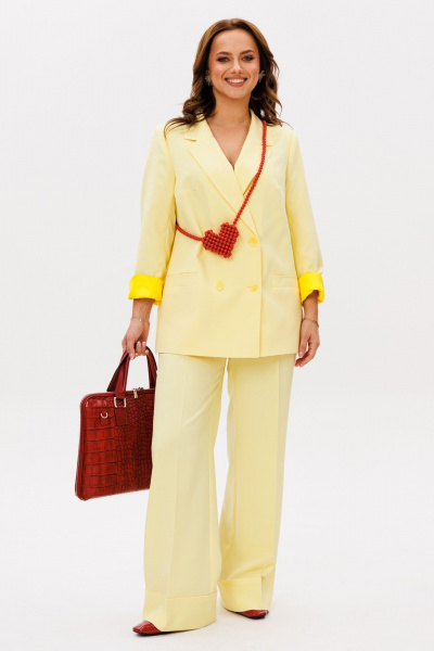 Брюки, жакет Mubliz 190 желтый - фото 12