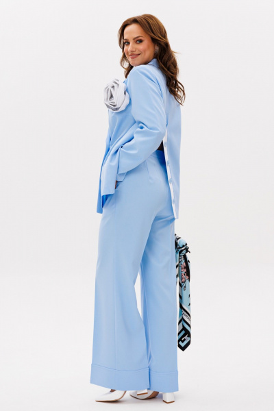 Брюки, жакет Mubliz 190 голубой - фото 20