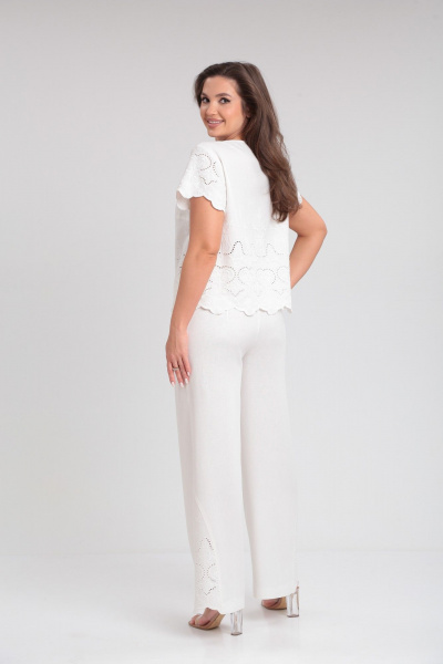 Блуза, брюки ZigzagStyle 563 белый - фото 5