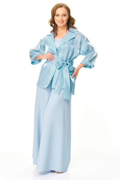 Блуза, брюки, туника T&N 7621 голубой_топаз - фото 1