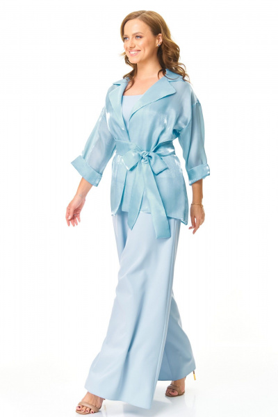 Блуза, брюки, туника T&N 7621 голубой_топаз - фото 2