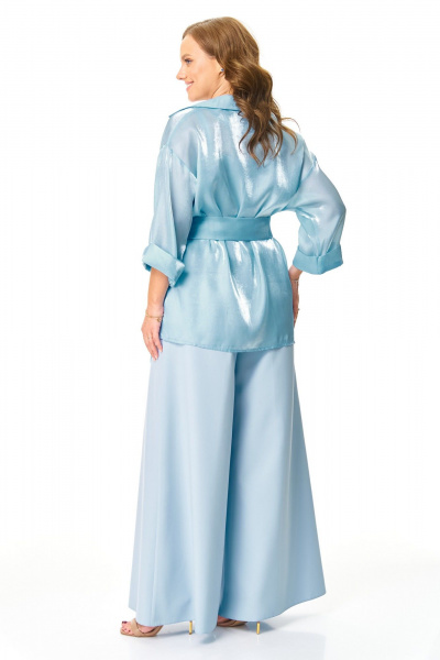 Блуза, брюки, туника T&N 7621 голубой_топаз - фото 4